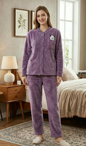 Pijamas  de Peluche Importada  Dama