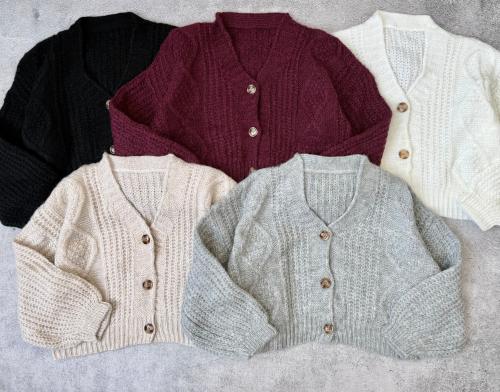 Cardigan Lana Frizada