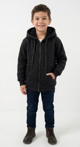 Campera Jersey con Piel Unisex T.6 al 16