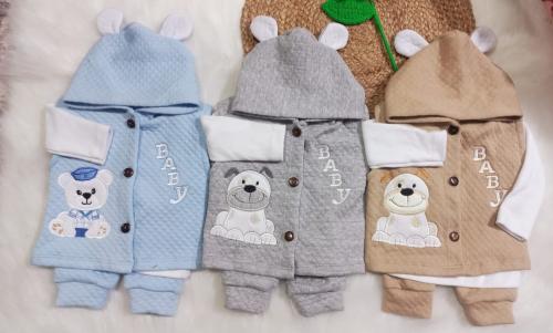 Conjunto Body Bebe Chaleco - Miniatura 2