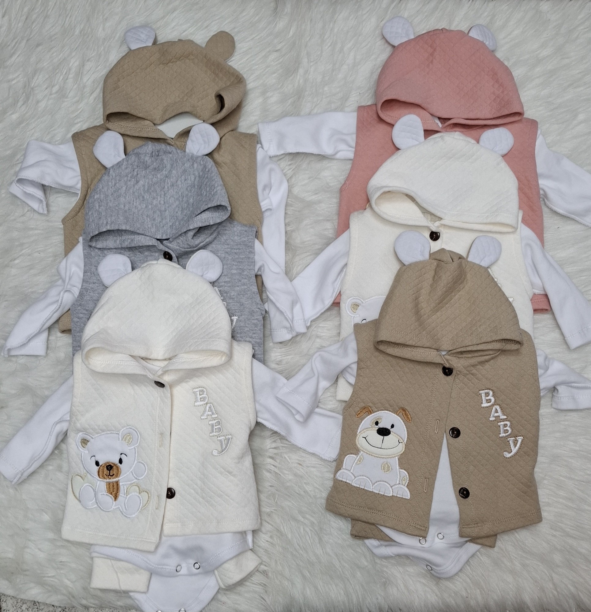 Conjunto Body Bebe Chaleco - Imagen 2