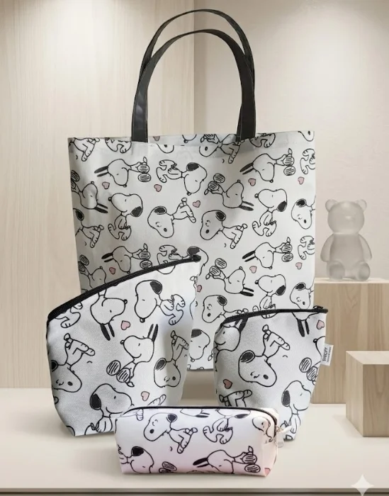 Totebags Impermeables Snoopy, Tb Hay Yerberas y Azucareras, Cartucheras,  Necesser