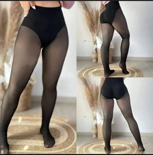 Calza Efecto Piel con Faja