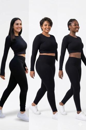 Calza Chupin Lycra Frizada