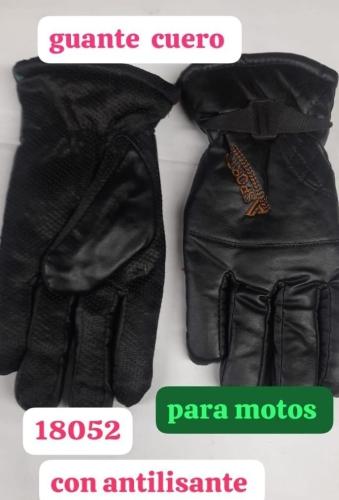Guantes Hombre Cuero Termico Antideslizante