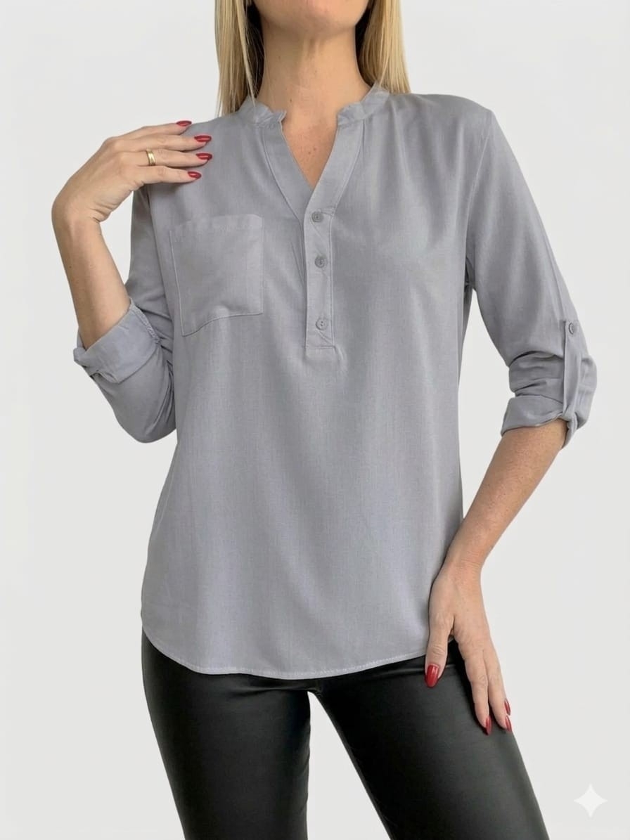Blusa Cuello Mao - Imagen 3