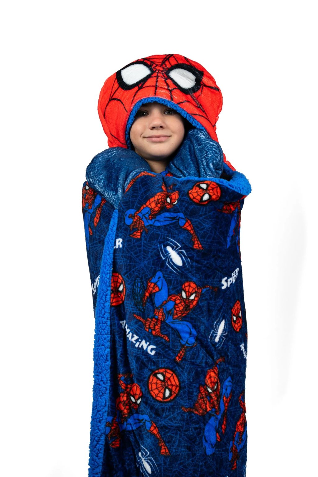 Manta Capucha Spiderman - Corderito Abrigada Infantil Piñata - Oficial Marvel - 2(2).jpg
