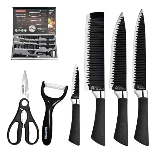 Cubiertos Henvo 6 Piezas en Estuche Elegante Negro