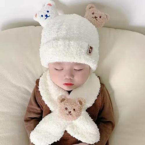 Conjunto  Gorro y Bufanda  Bebes  3 Meses a 2años