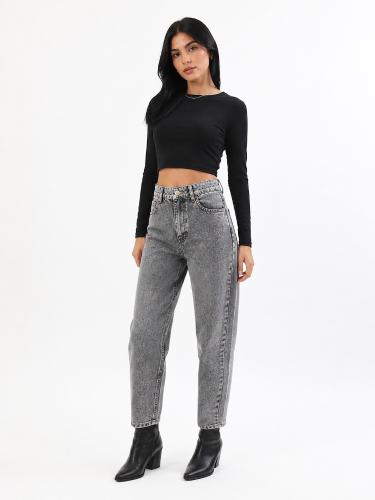 Jean Mom Clásico Dama Pantalón Semi Chupin Ancho Denim Mujer Mayoristasdistribuidores