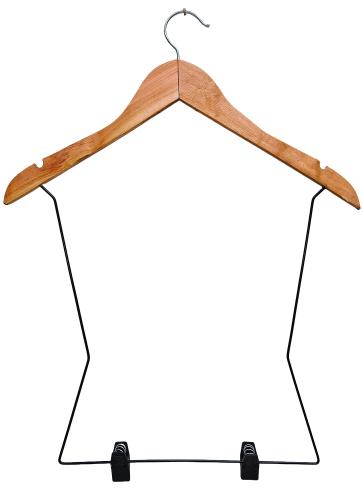 Percha Silueta con Broche