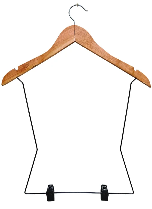 Percha Silueta con Broche