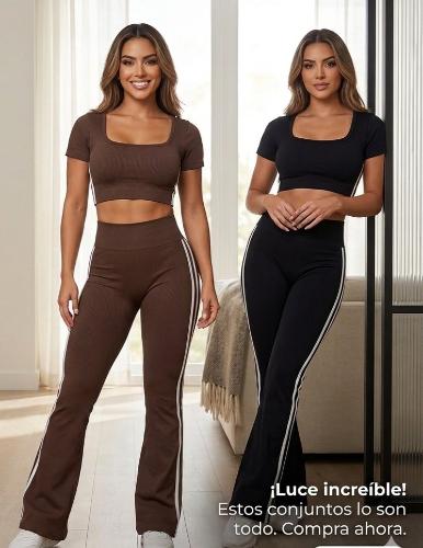 Conjunto de Calza Efecto Push Up y Remerita - Miniatura 3