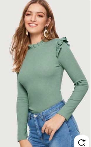 Camiseta Plizada Moderna