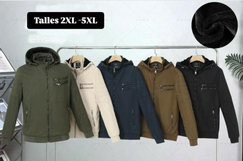 Camperas de Hombre  Tela  Gabardina con  Piel - Miniatura 3