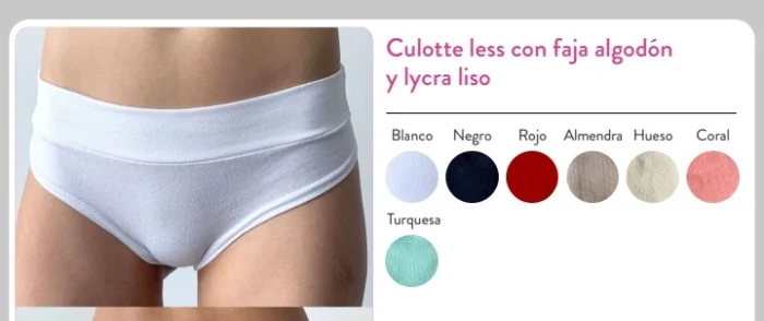 Culotte Less Art: 404 Liso Lucia