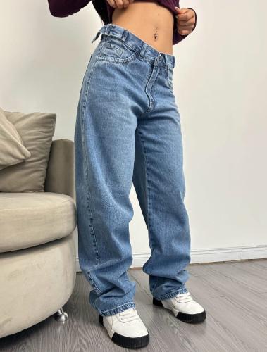 Jeans Baggy Celeste Localizado