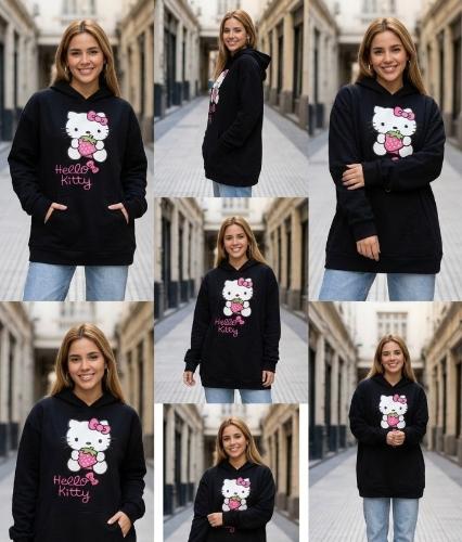 Maxibuzos Frizados Canguro Estampados Dama - Miniatura 2
