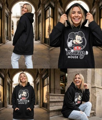 Maxibuzos Frizados Canguro Estampados Dama - Miniatura 6