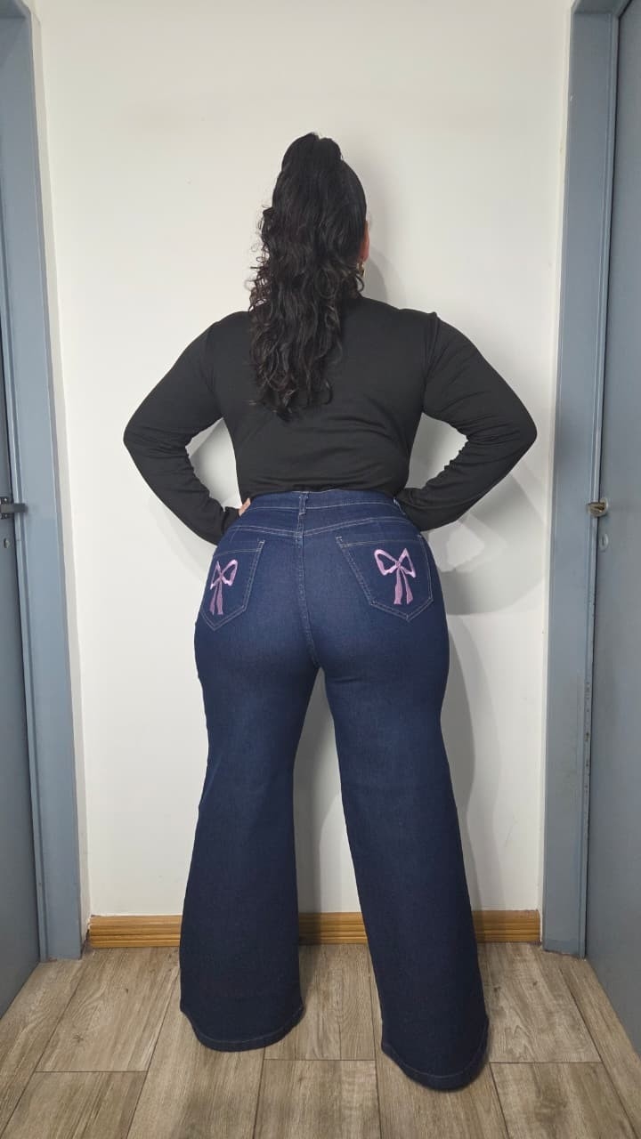 Wide Leg Bordado T.especial - Imagen 4