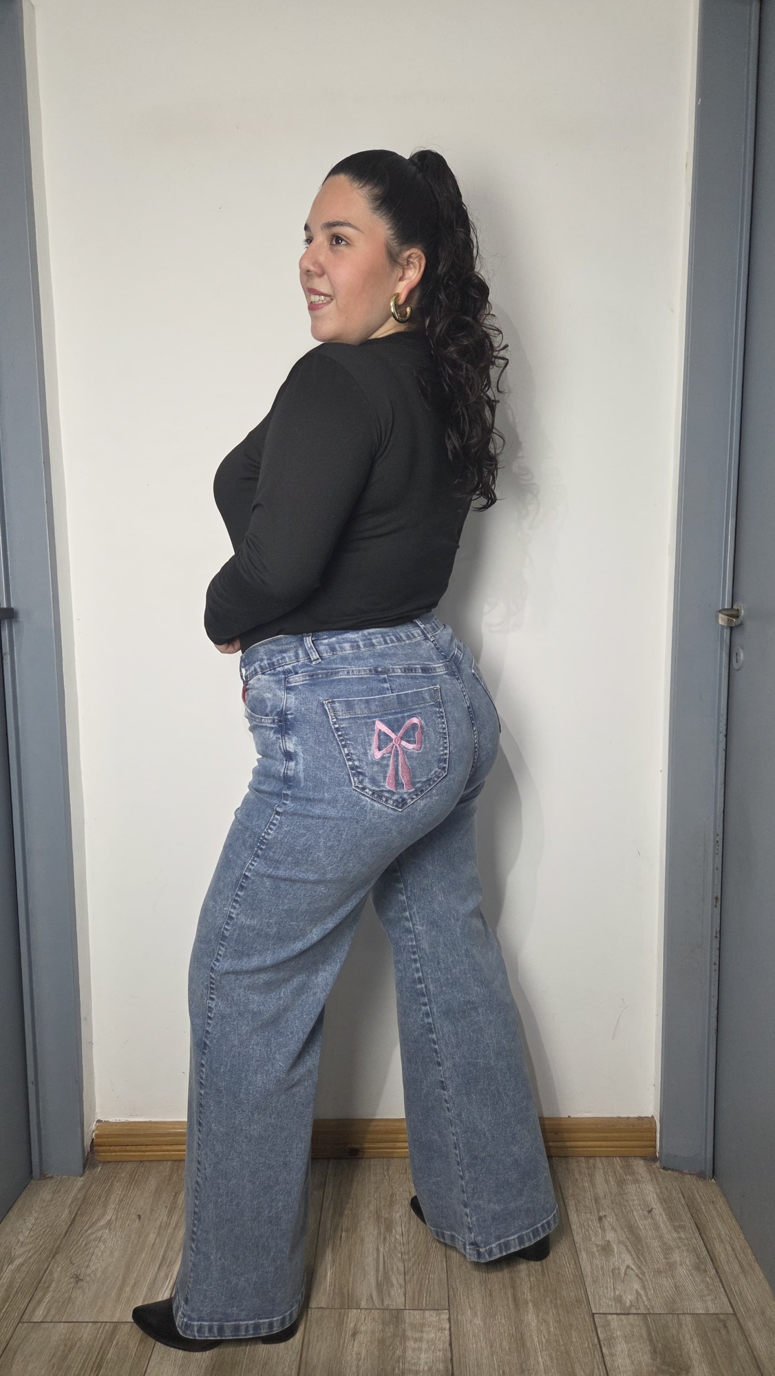 Wide Leg Bordado T.especial - Imagen 4
