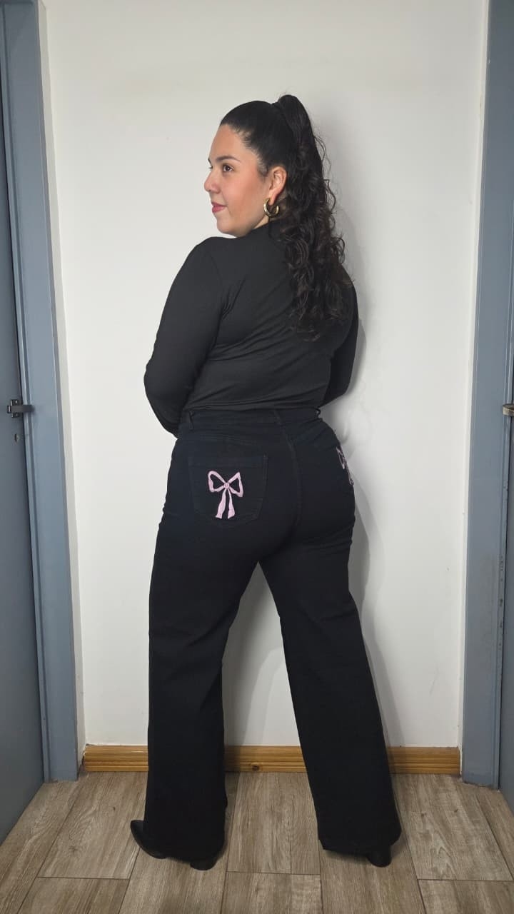 Wide Leg Bordado T.especial - Imagen 6