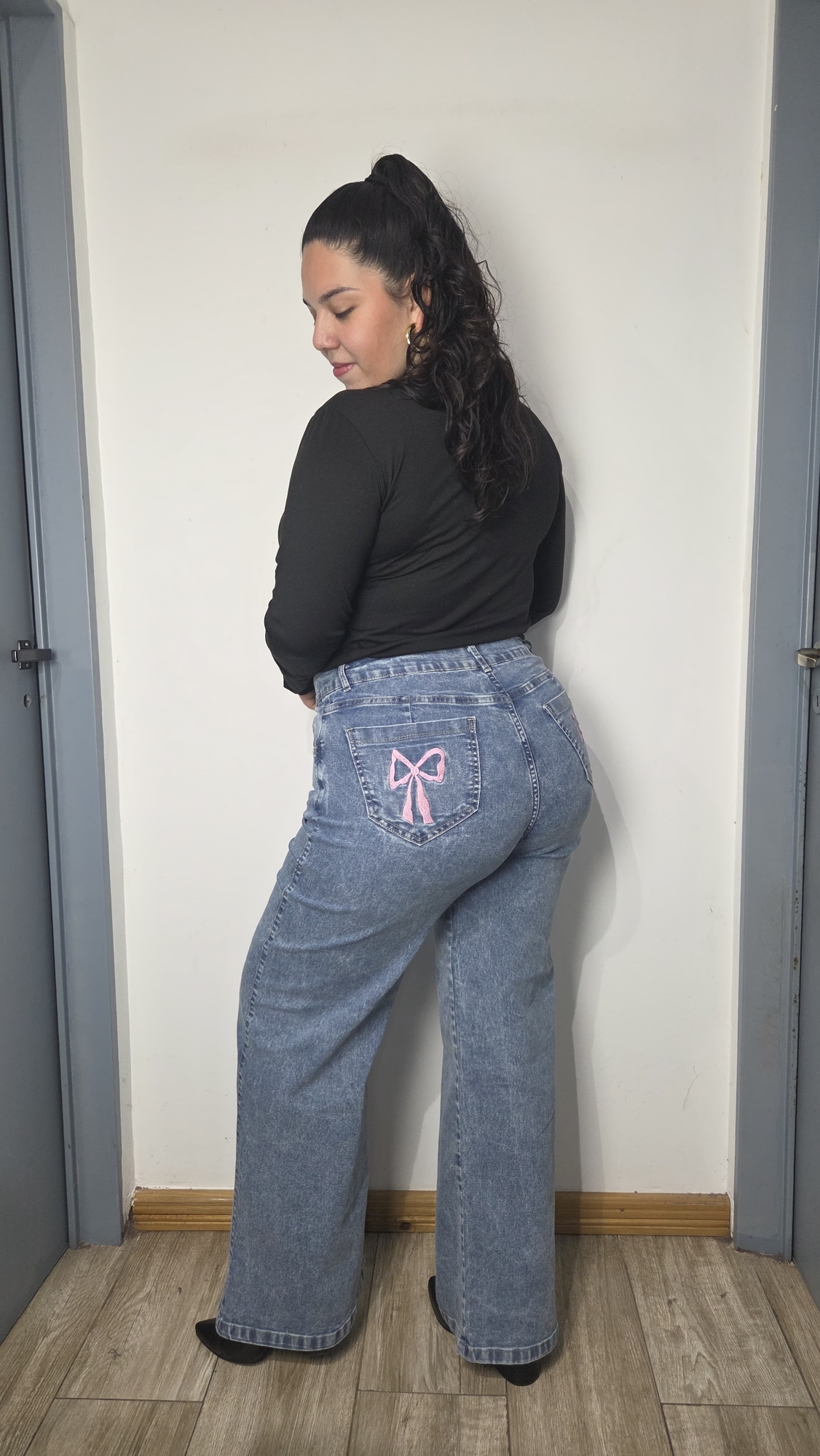 Wide Leg Bordado T.especial - Imagen 6