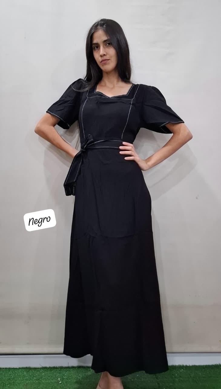 Vestido Importado Tela Sastrera - Imagen 3