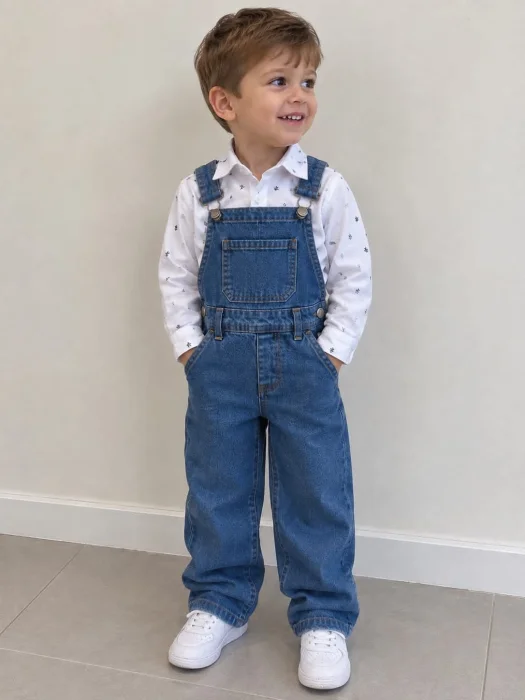 Jardinero Pantalon de Jeans de Bebé