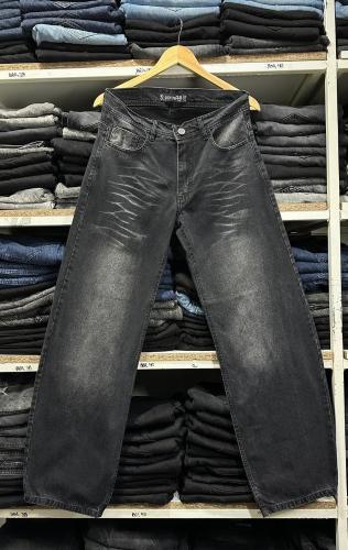 Pantalón Maxi Baggy Liso Negro Stone Localizado +bigote
