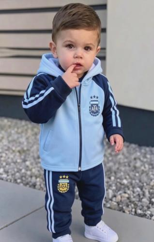 Conjuntos Campera Afa  River Boca Bebé  Campera con Capucha + Pantalón