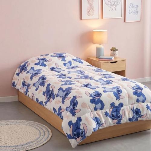 Acolchado Flannel Piñata Stitch 1 1/2 Plaza Extra Abrigo - Licencia Oficial Disney - Miniatura 3