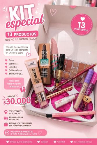 Kit Regalo de Maquillaje 13 Productos