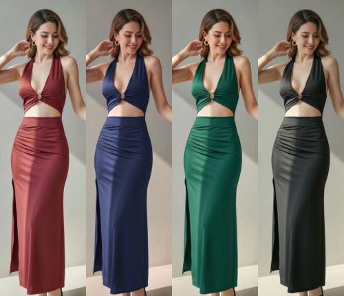 Vestido de Fiesta Lycra con Aro