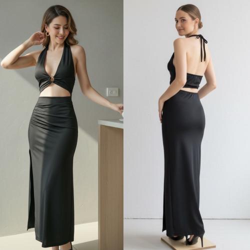 Vestido de Fiesta Lycra con Aro - Miniatura 2