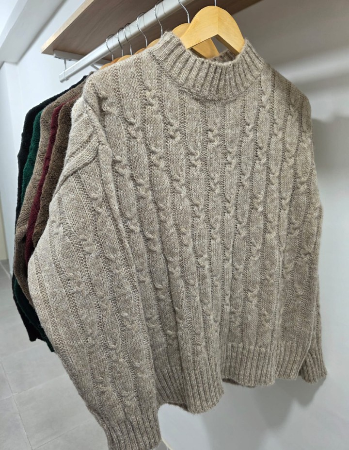 Sweaters Media Polera(lana Frizada) - Imagen 1