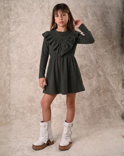 Vestido en V Darlon Rib 4 al 14