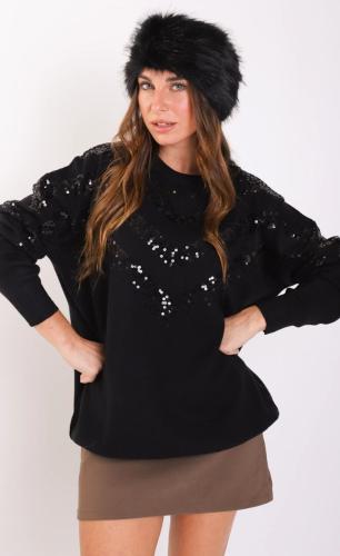 Sweater Bordado Lentejuelas Importado - Miniatura 3