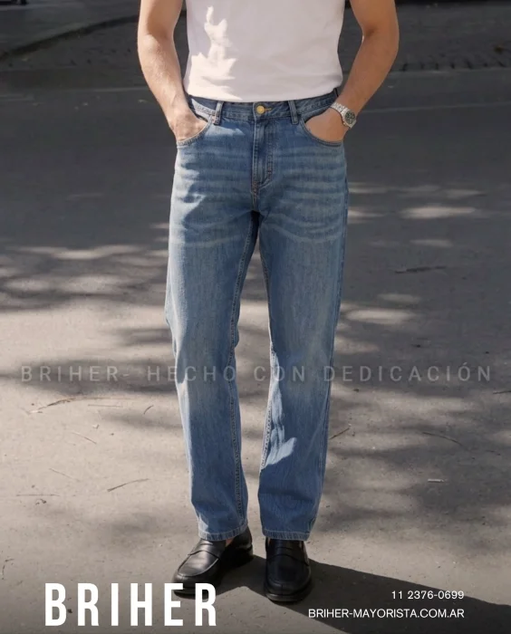 Pantalón de Jean Rígido Clásico de Hombre "torino"