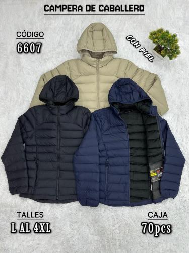 Campera  Importada de Hombre  con Piel - Miniatura 3