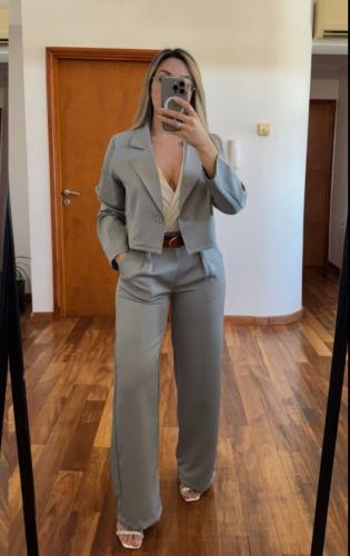 Conjunto Sastrero Blazer Corto - Miniatura 6