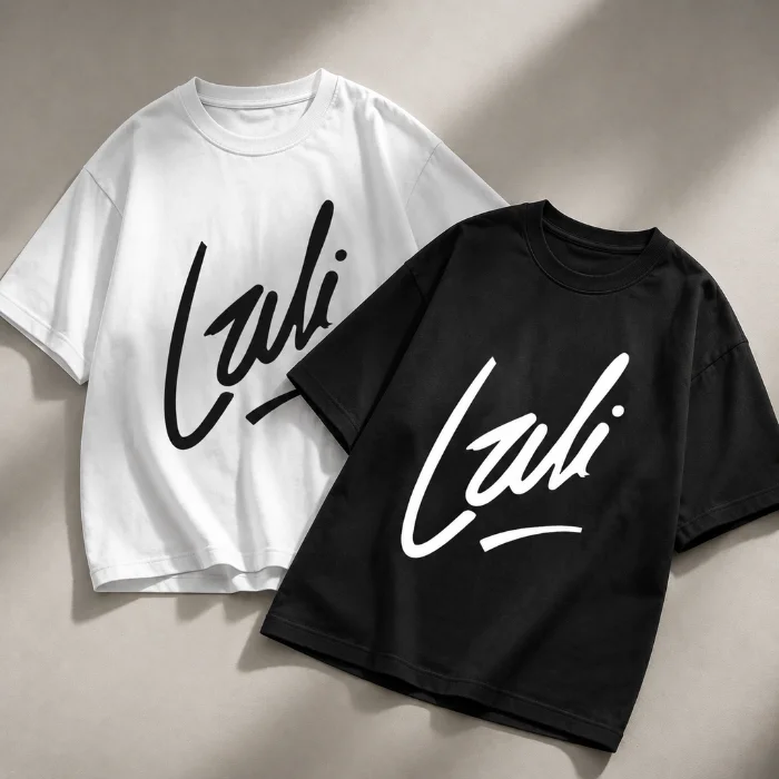 Remera Over Adulto "lali Firma" Algodon Peinado