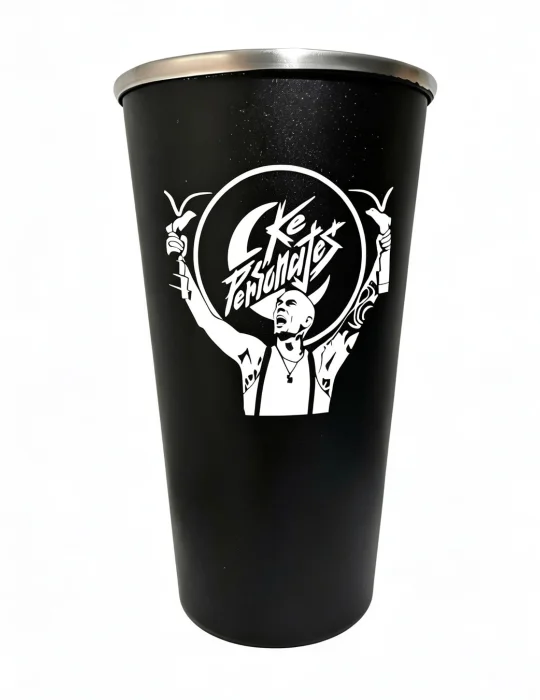 Vaso Fernetero de Aluminio 1litro Grabado Ke Personajes