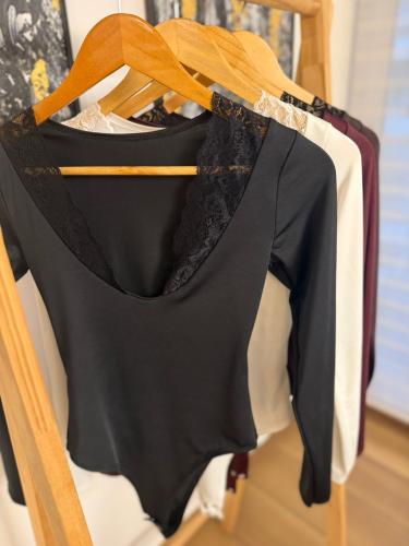 Body de Microfibra con Encaje Luci
