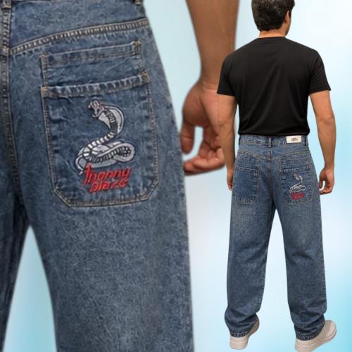 Pantalón Baggy Bordado
