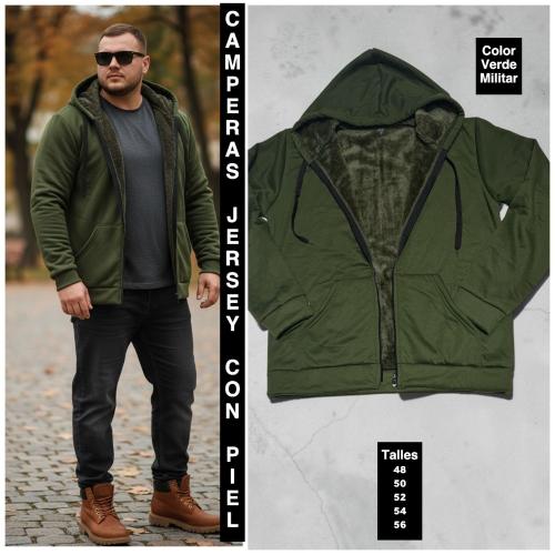 Campera Especiales de Jersey con Piel - Miniatura 4