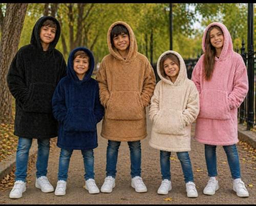 Buzo Manta Unisex de Corderito Bifas para Niños - Miniatura 3