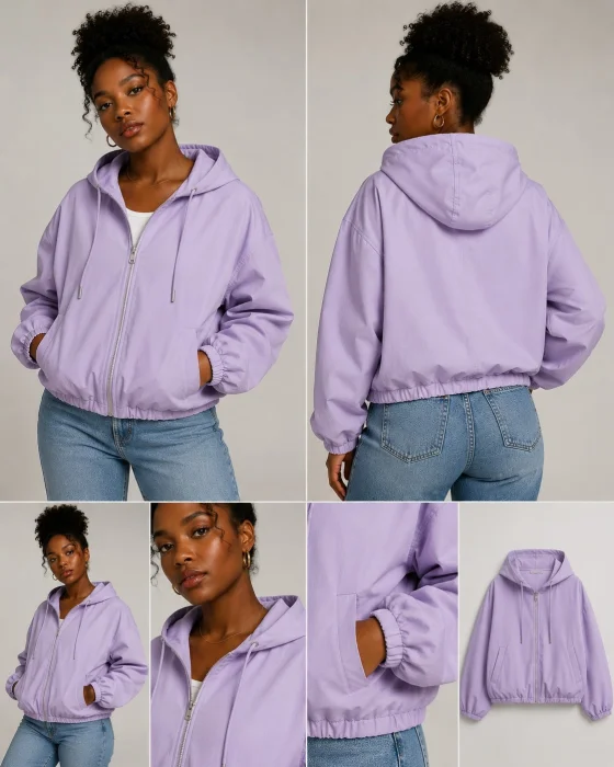 Campera Boxi Fit Gamuza