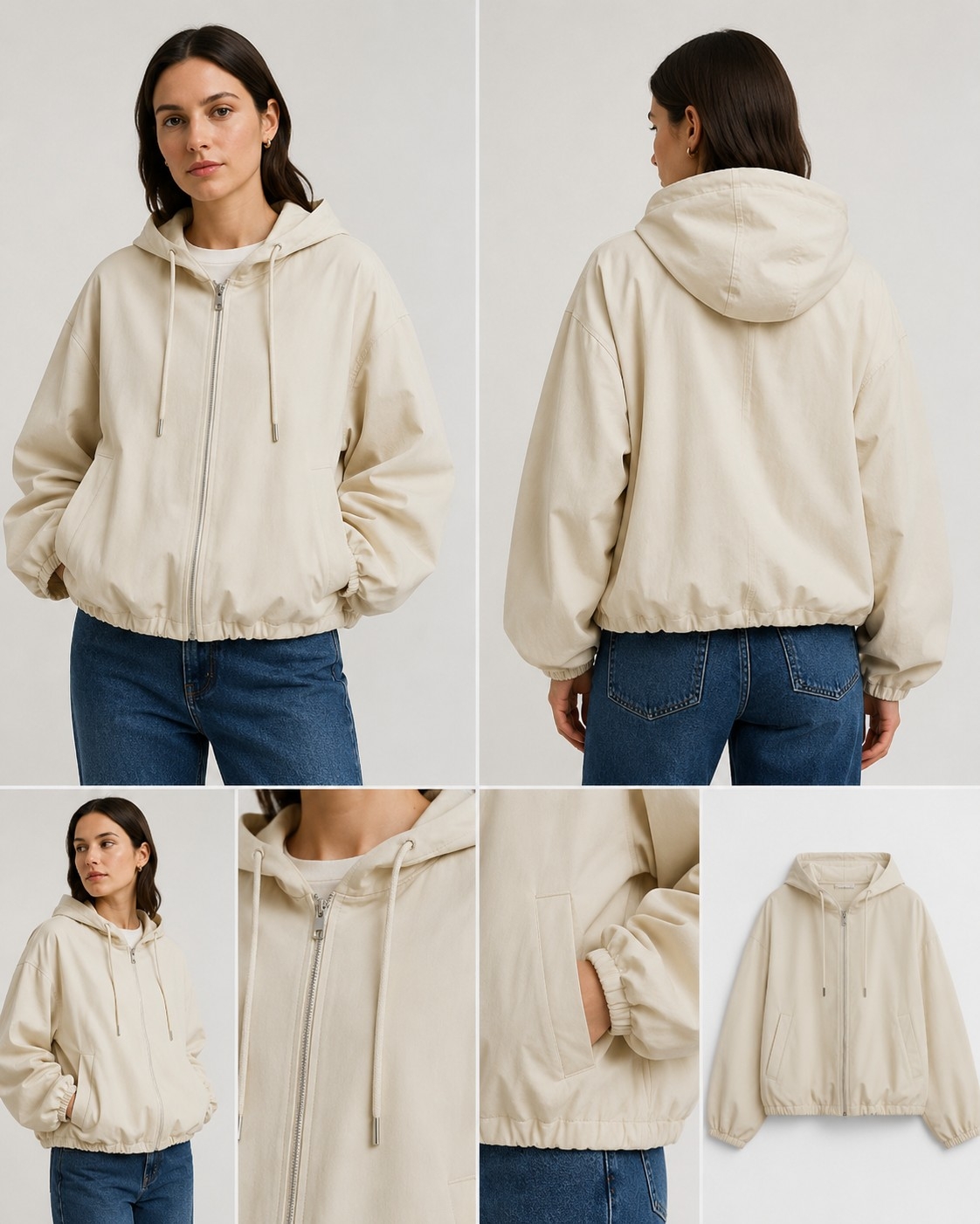 Campera Boxi Fit Gamuza - Imagen 2