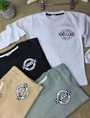 Camiseta Doble Estampado Vans Bebés